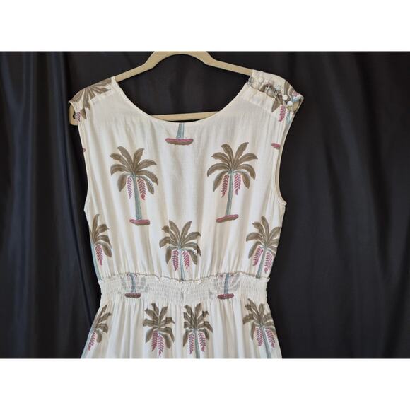 Roller Rabbit Womens Multicolor Morjim Palm Emanelle Jumpsuit Medium - Picture 6 of 13